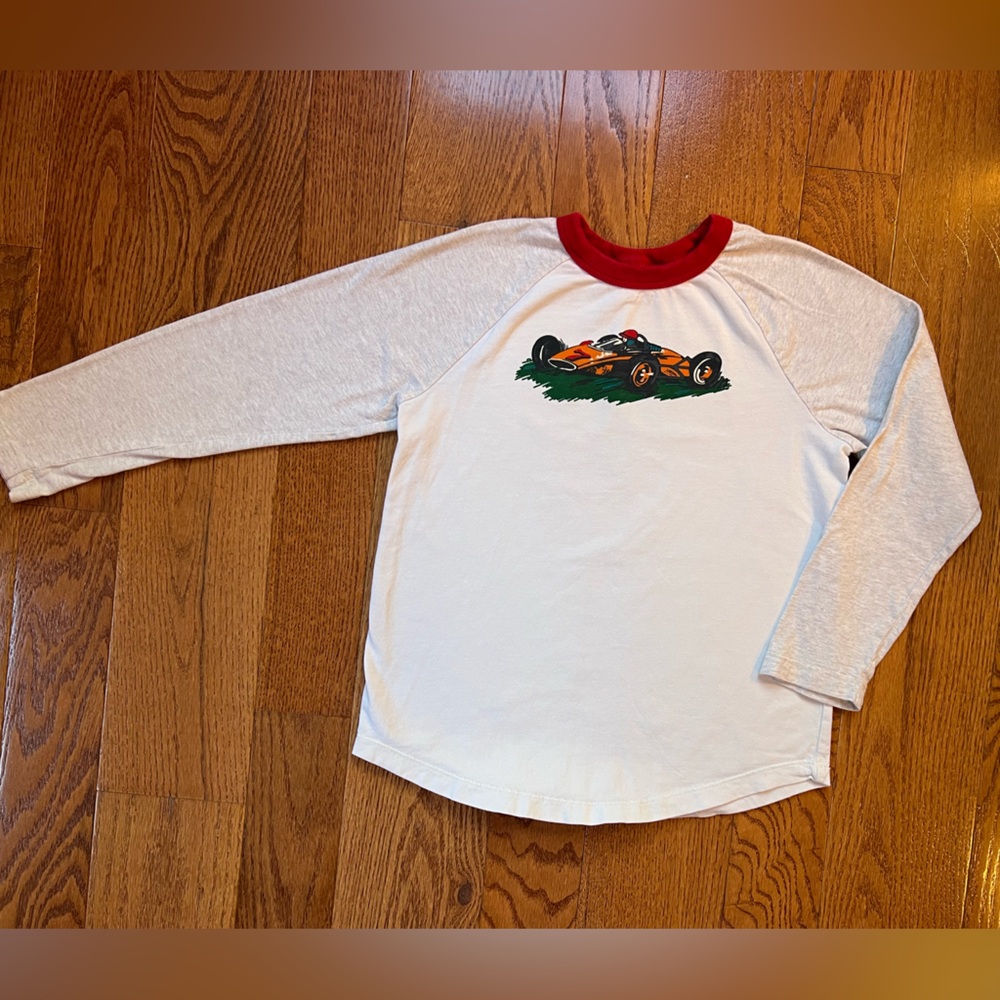 Hanna Andersson, Sueded Jersey Baseball Tee, size 8 - Picture 2 of 4